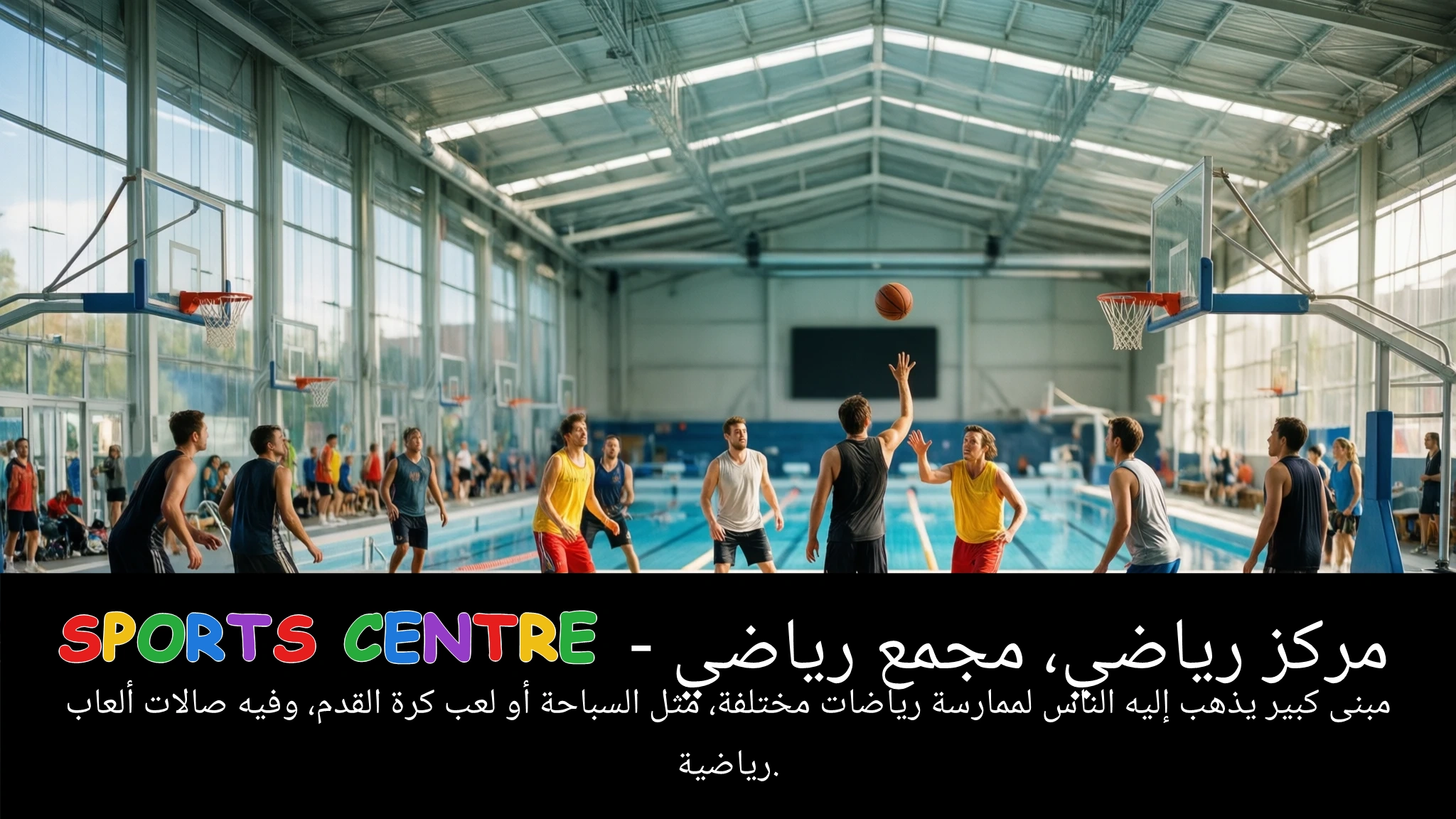 Arabic Illustration for sports centre